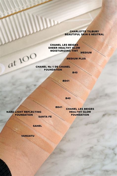 chanel le beige 2022|chanel foundation comparison chart.